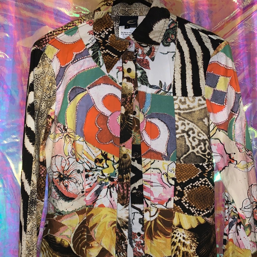 Roberto Cavalli Long Sleeve Button Down